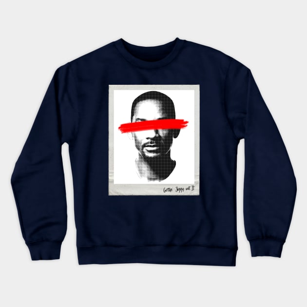 Will Smith portrait Crewneck Sweatshirt by EduardoLimon